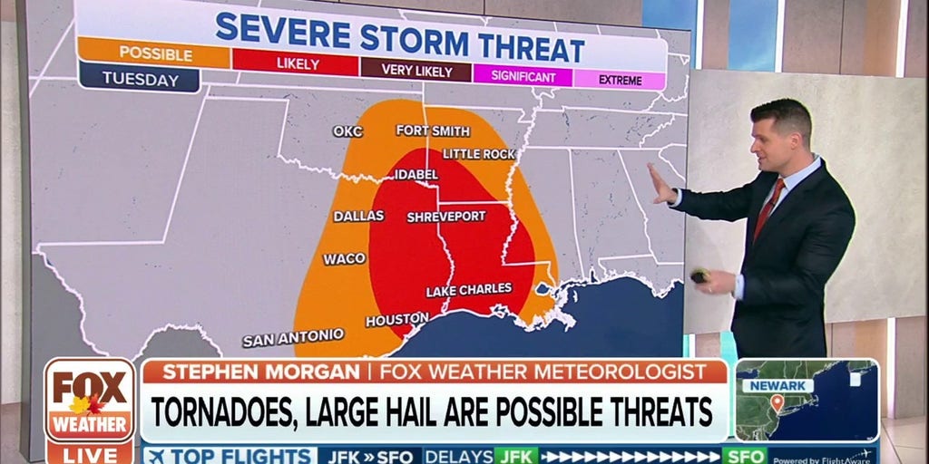 Severe storms eye southern Plains, lower Mississippi Valley next week
