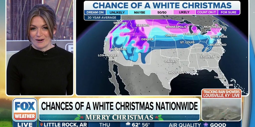 Chances of a white Christmas nationwide Latest Weather Clips FOX