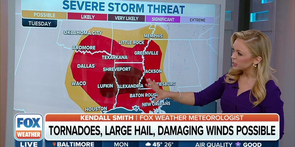 Tornadoes, Large Hail, Damaging Winds Possible From Multi-day Severe ...