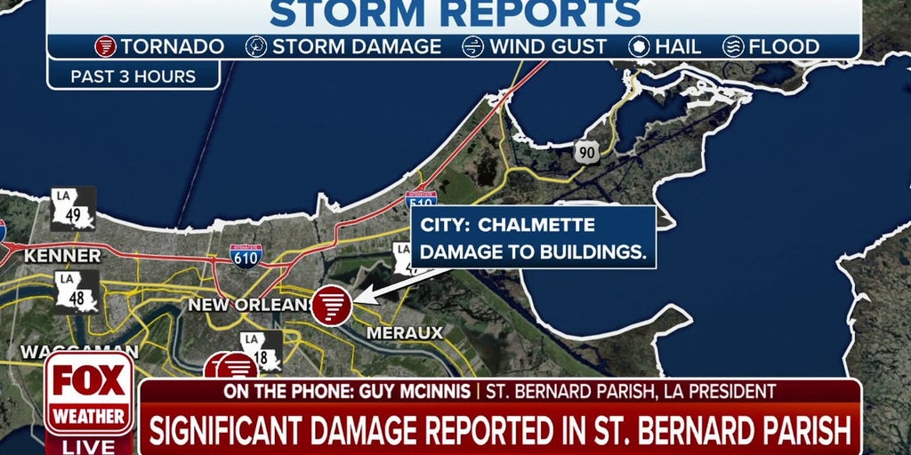 St. Bernard Parish hit by tornado for second time this year Latest