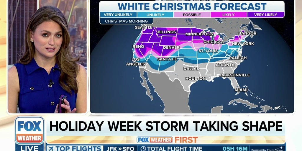 White Christmas Forecast Across The U.S. | Latest Weather Clips | FOX ...