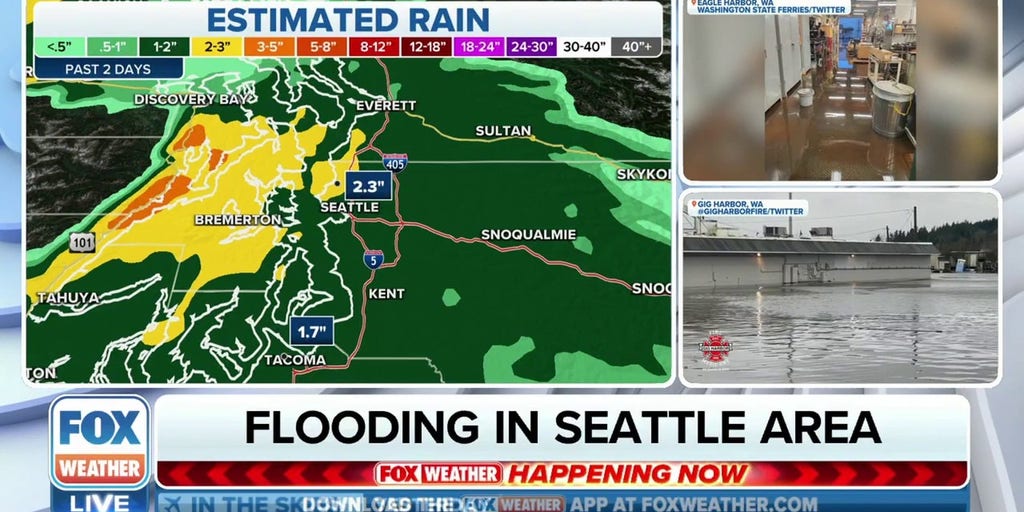 King tides and flooding rains pound the Pacific Northwest Latest