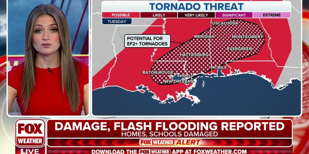 Potential For Strong Tornadoes As Severe Weather Outbreak Continues