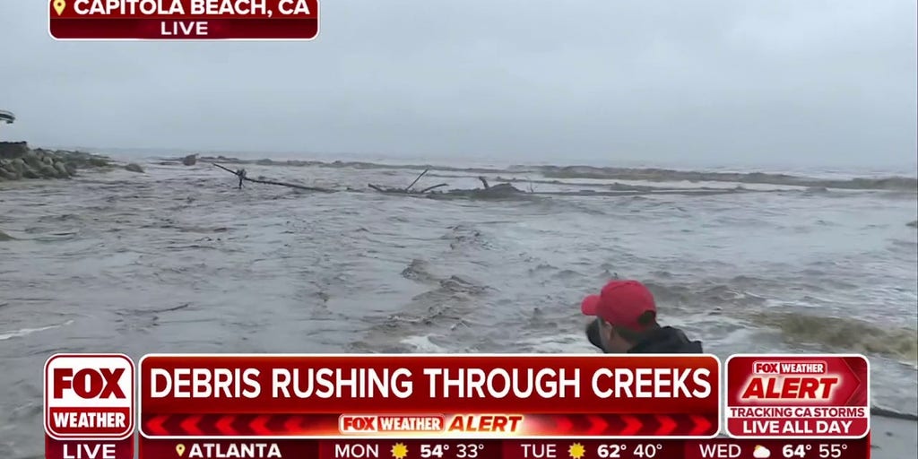 Debris rushing through Soquel Creek in Capitola Beach, CA Latest Weather Clips FOX Weather