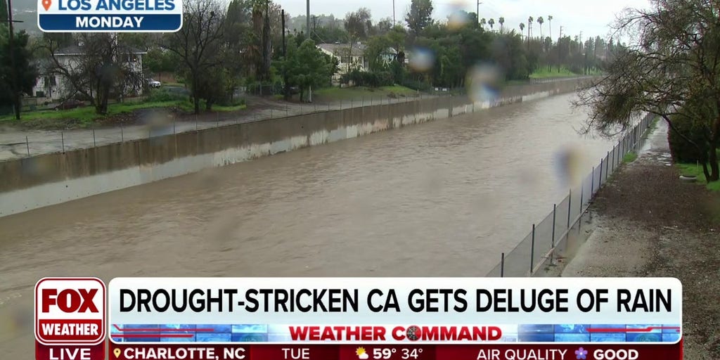 Droughtstricken California gets deluge of rain from atmospheric rivers