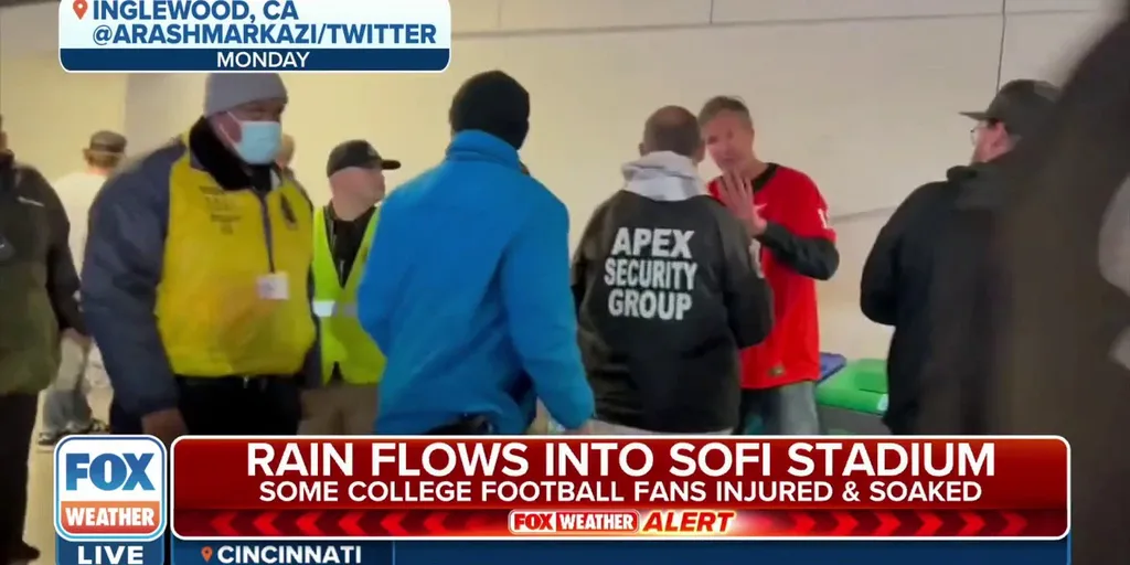 Rain leaks into SoFi stadium | Latest Weather Clips | FOX Weather