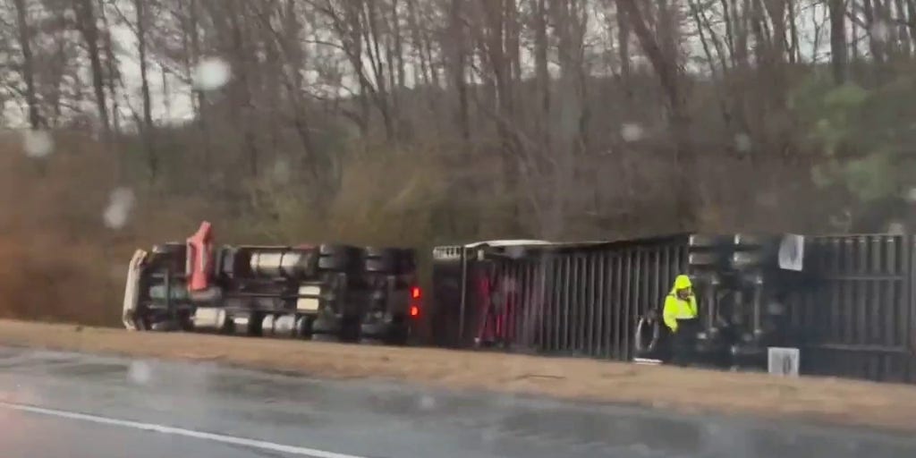 Semitruck, trees knocked over by possible tornado in Latest
