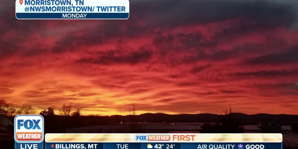 Sunrise Snapshot From Morristown, Tennessee | Latest Weather Clips ...