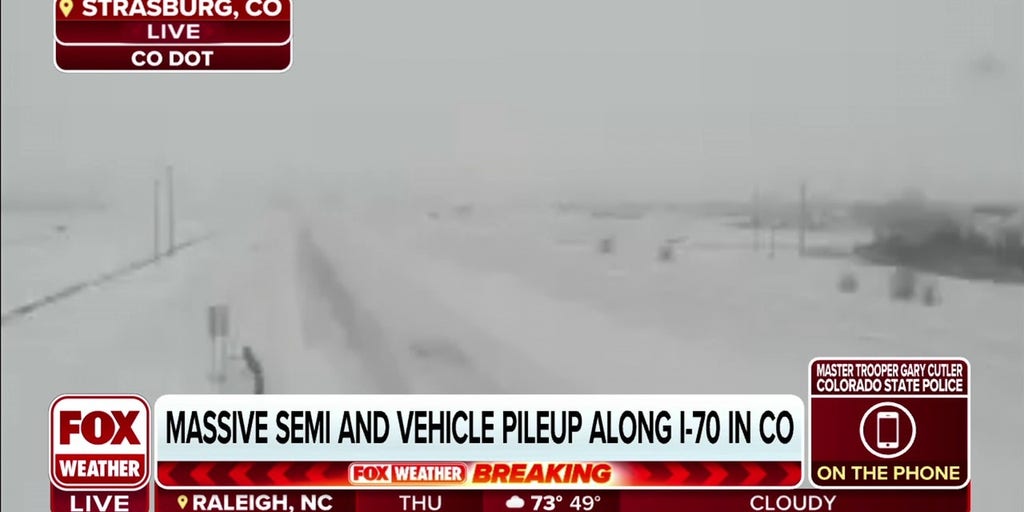 Winter storm causes massive pileup on I70 in Colorado Latest Weather