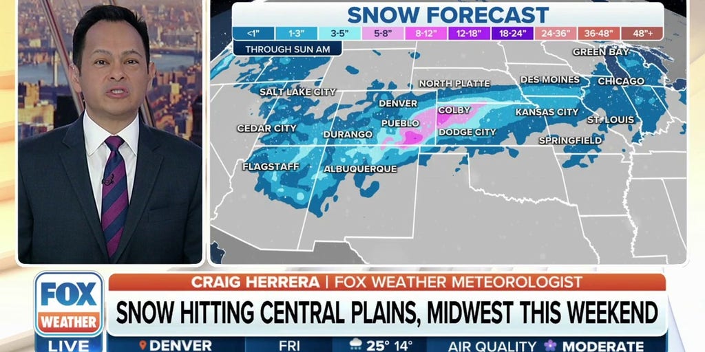 Snow will continue to fall across parts of Plains, Midwest through the ...