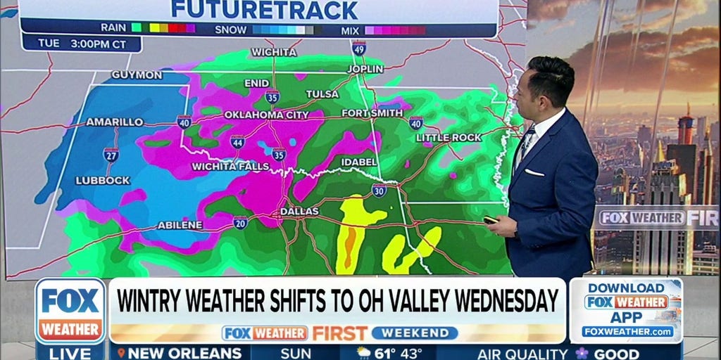 Some snow, heavy rain expected across parts of the Plains this week