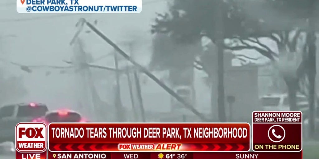 Deer Park, TX resident reacts to tornado Sounded like a freight train