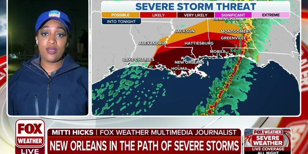 New Orleans on alert for severe storms Latest Weather Clips FOX Weather