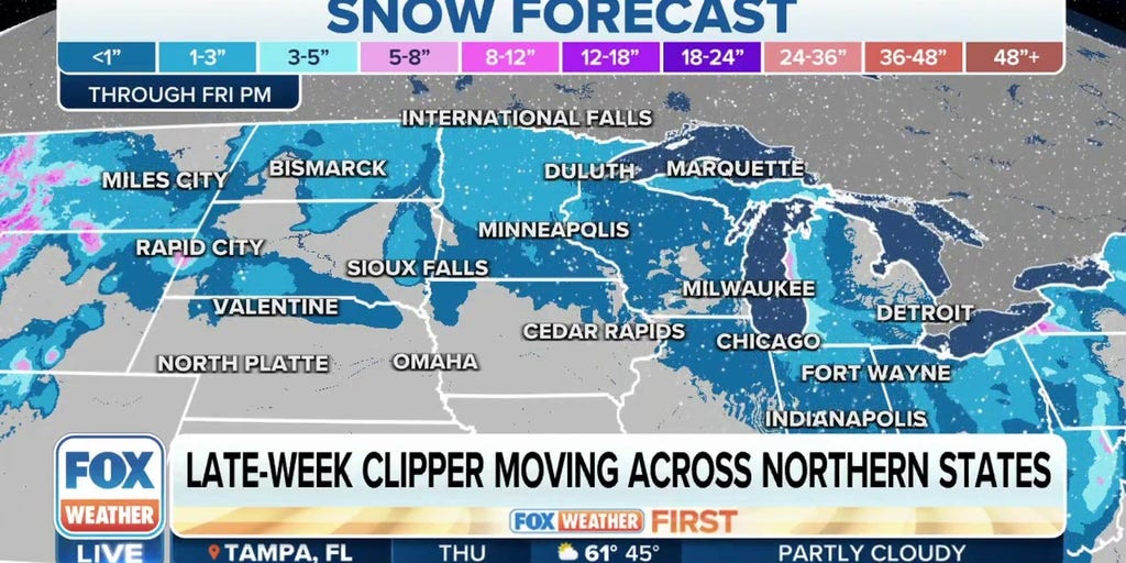 Alberta Clipper System To Dump Snow Across Northern Plains, Upper ...