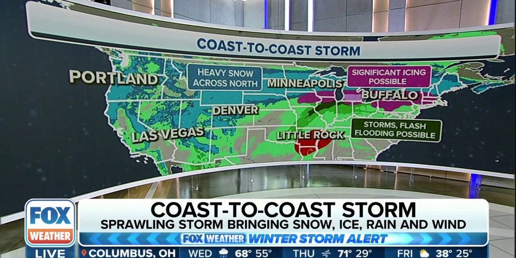 Coast-to-coast Storm Will Bring Widespread Snow, Ice, Rain To US ...