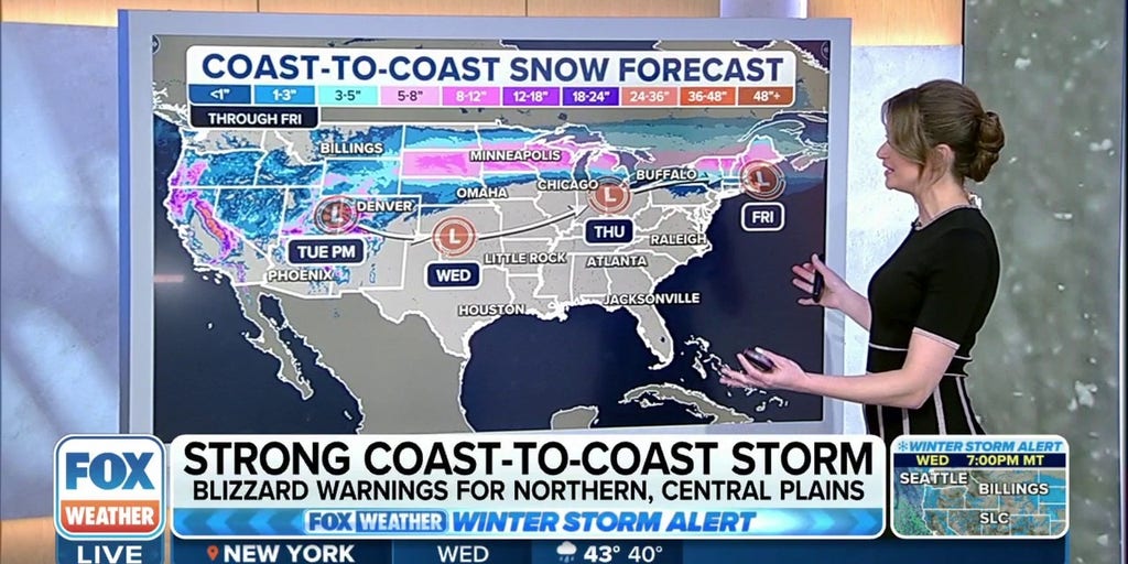 Strong coasttocoast storm with blizzard conditions, significant icing
