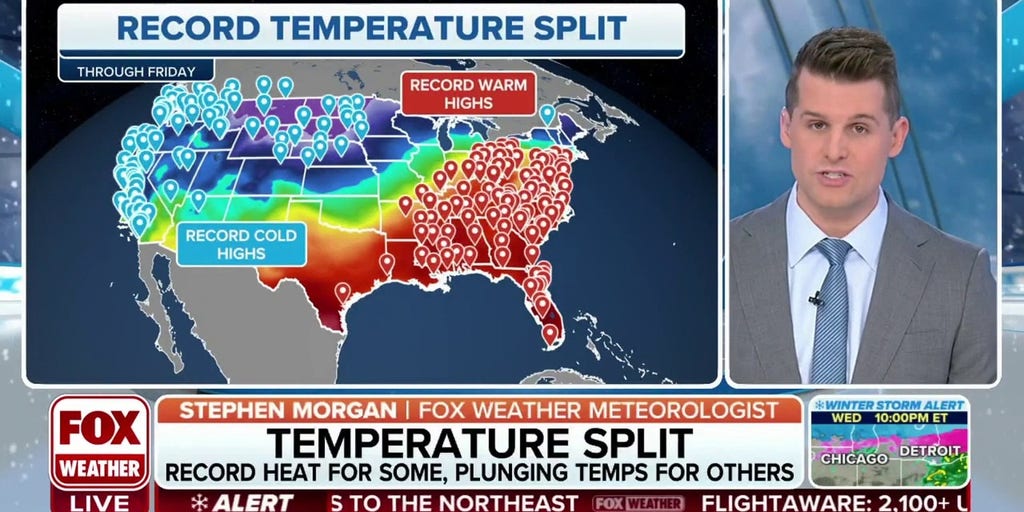 Major Temperature Contrast Continues Across Us Latest Weather Clips Fox Weather 3995