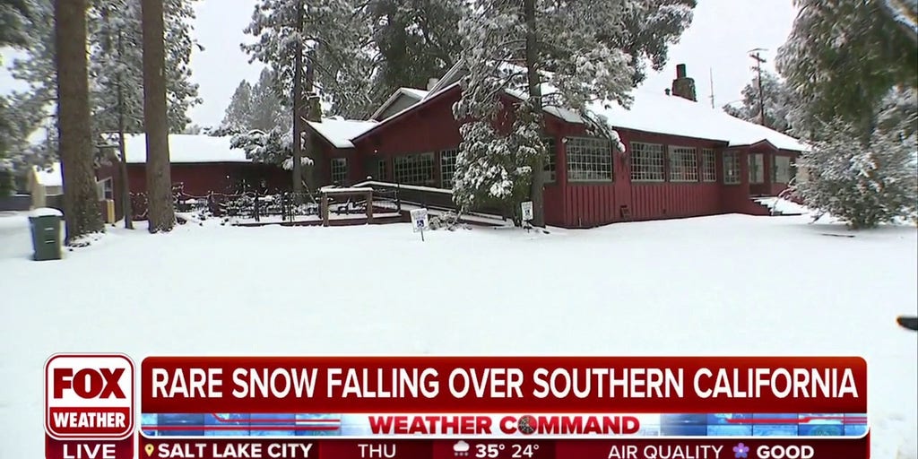 Rare snow falling over Southern California as powerful winter storm is expected Latest Weather