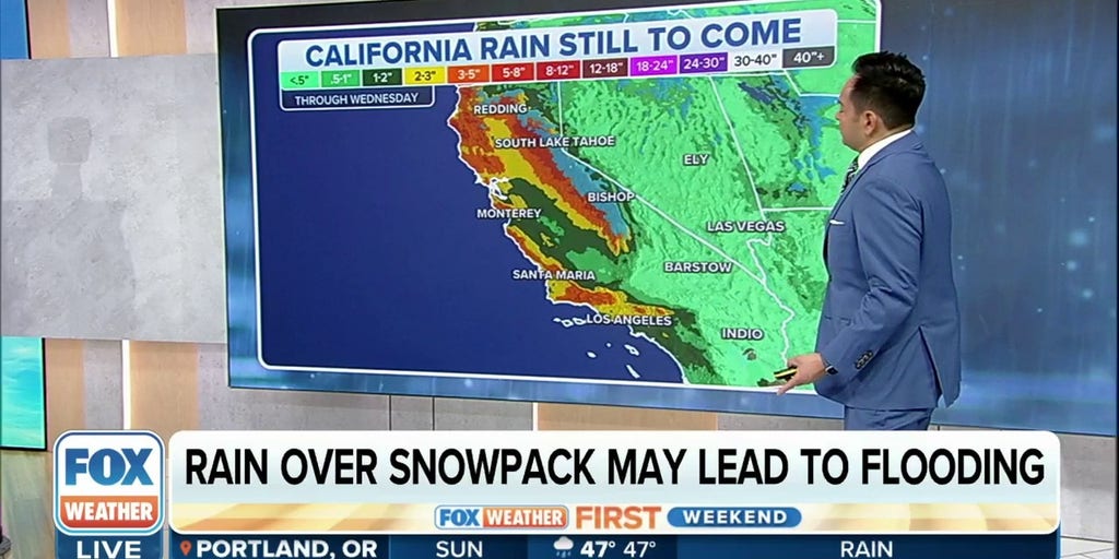 Heavy rain over snowpack may lead to flooding in California Latest