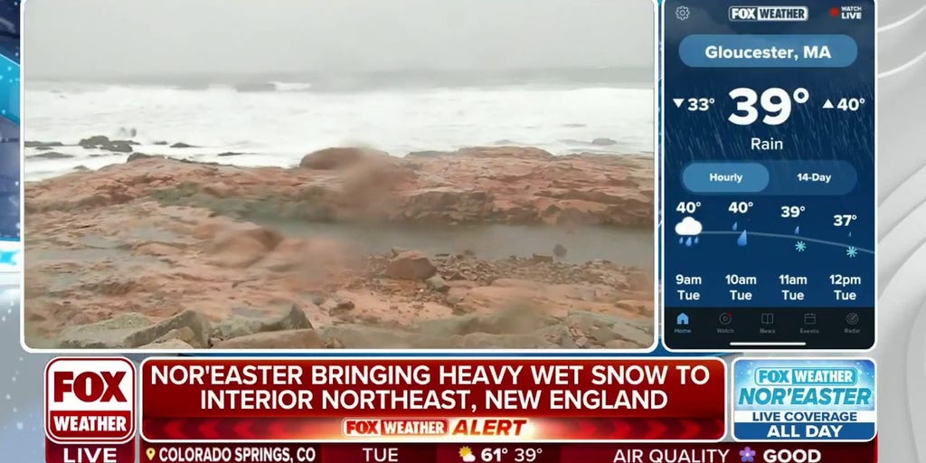 'It almost feels like pellets of ice' Gloucester, MA getting strong