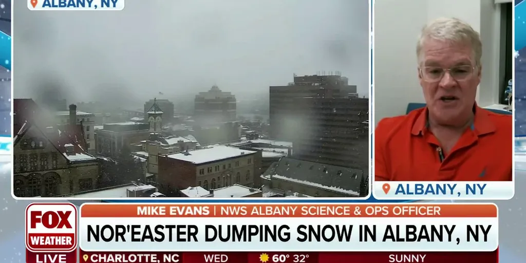 Winter storm dumping snow in Albany, New York Latest Weather Clips FOX Weather