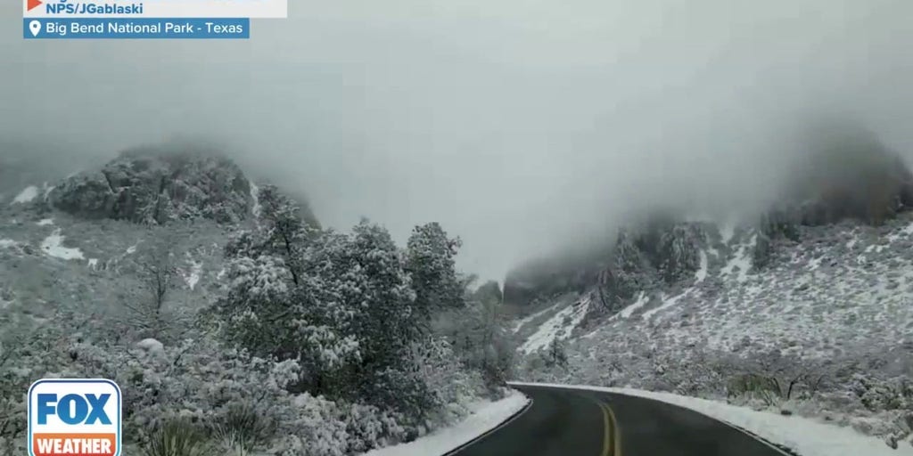 Rare snowfall event for Texas national park | Latest Weather Clips ...