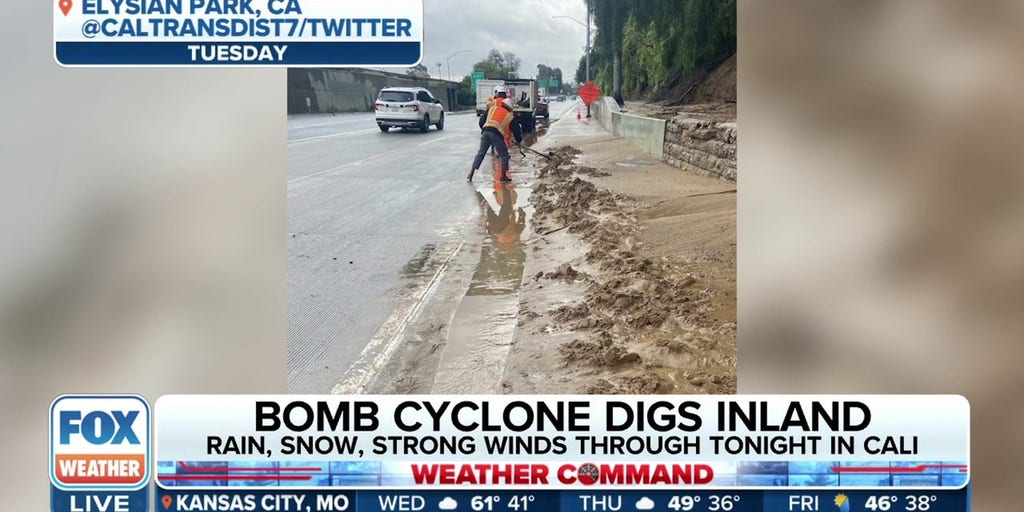 Bomb Cyclone Triggers Mudslides, Heavy Rain And Strong Winds Across ...