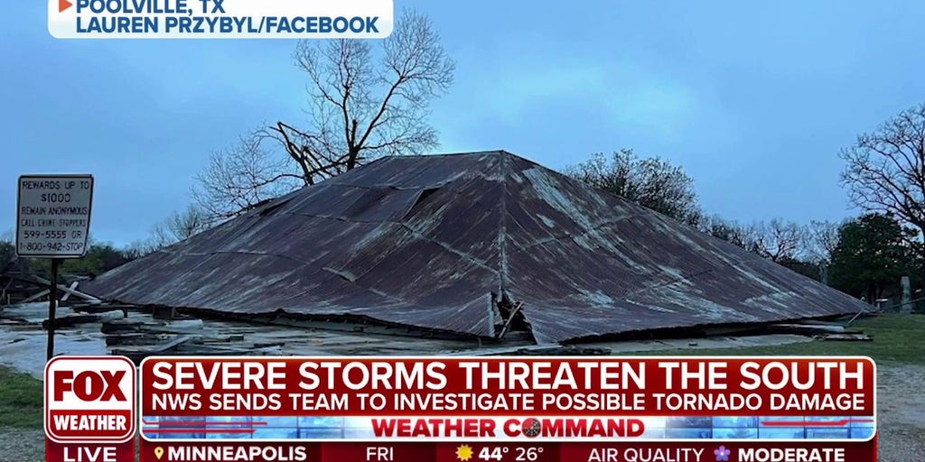 NWS sending teams to investigate possible tornado damage in Poolville