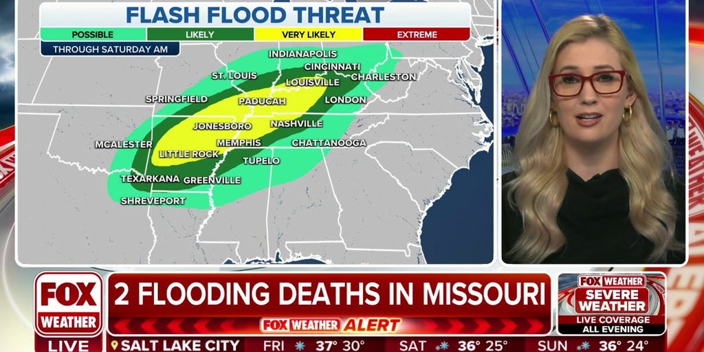 Two people dead in Missouri flooding Latest Weather Clips FOX Weather