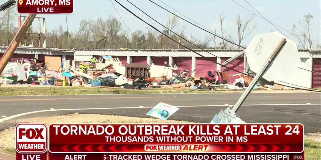 Tornado leaves path of destruction across Amory, MS Latest Weather