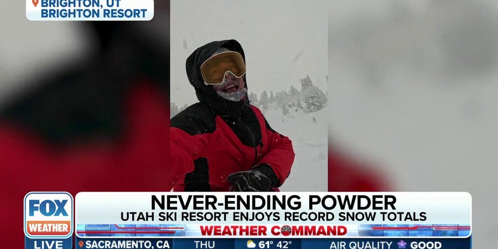 Utah ski resort enjoying record snow totals Latest Weather Clips
