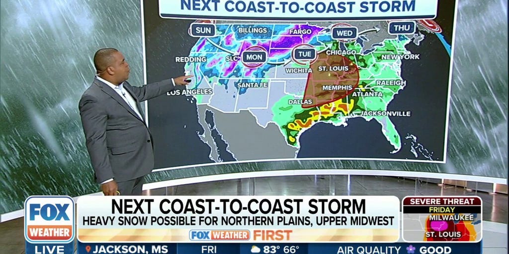 Coast-to-coast Storm Expected To Produce Severe Storms Next Week Across ...