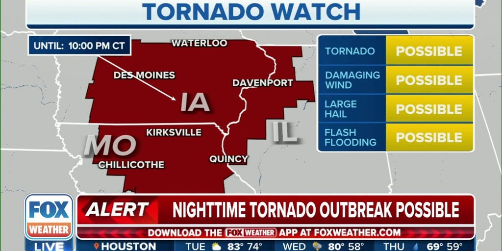 Tornado watch issued for parts of Midwest | Latest Weather Clips | FOX ...
