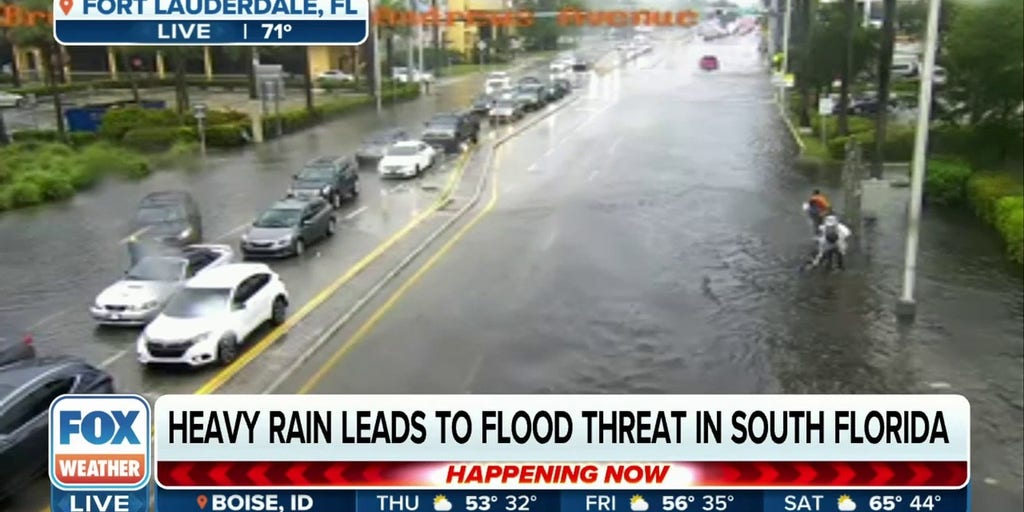 Heavy rain causes street flooding in Fort Lauderdale, FL | Latest ...