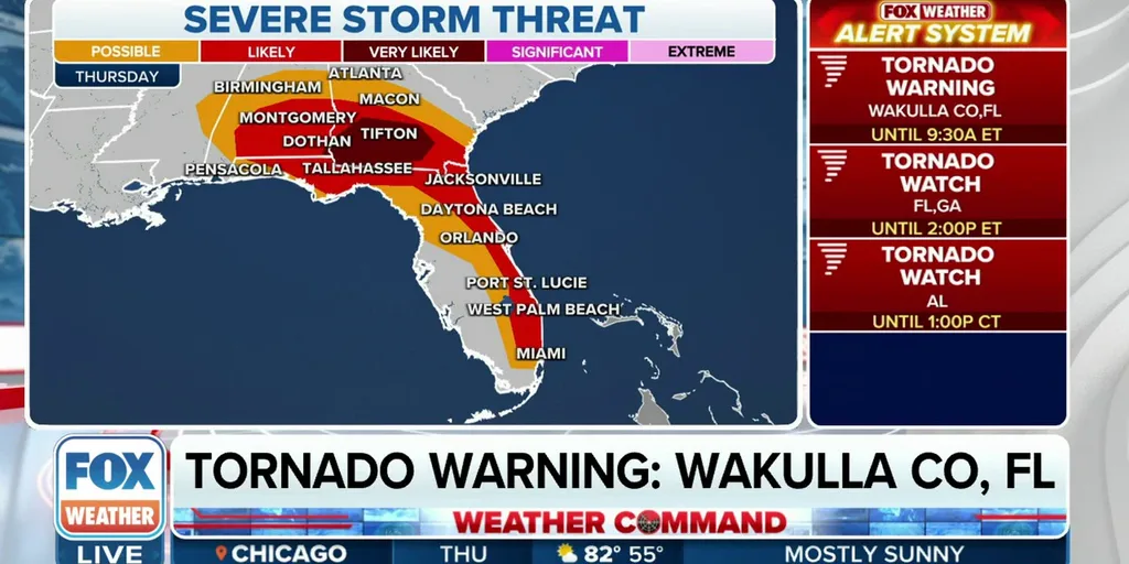 Severe weather threat increases for parts of on Thursday Latest Weather Clips FOX