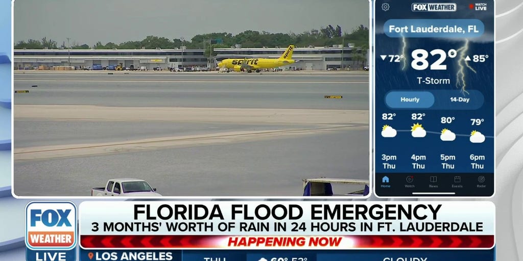 Some travelers forced to sleep on airplanes as storms passed over Fort Lauderdale on Wednesday