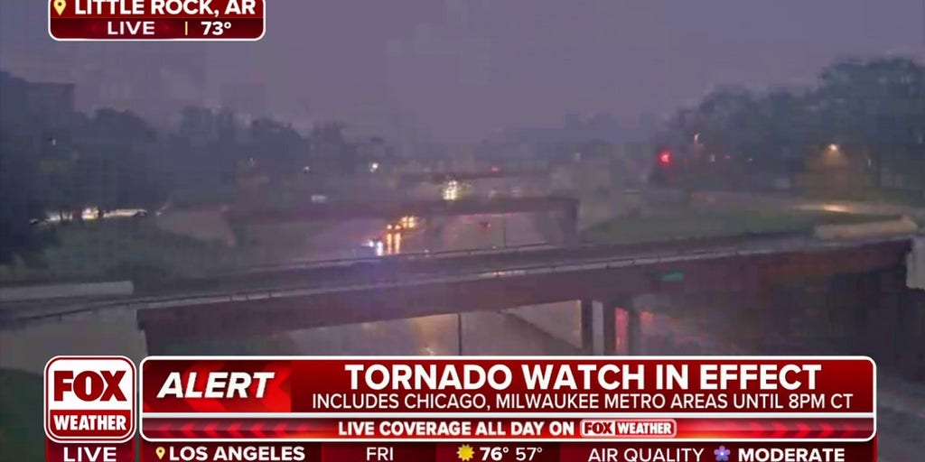 Storms move through Little Rock, AR weeks after devastating tornado Latest Weather Clips FOX