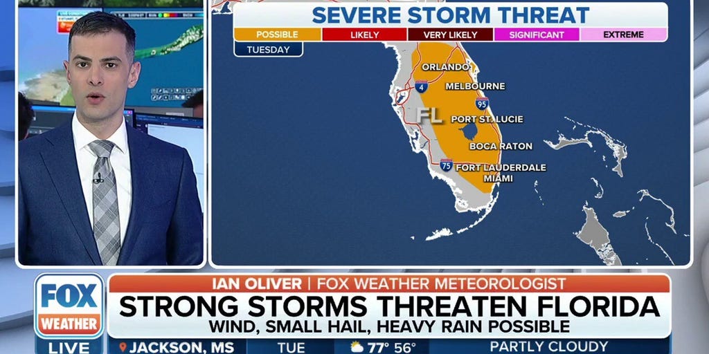 Severe storm threat for Florida Tuesday | Latest Weather Clips | FOX ...