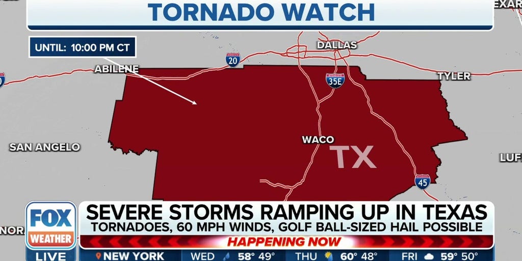 Tornado Watch issued for parts of Texas Latest Weather Clips FOX