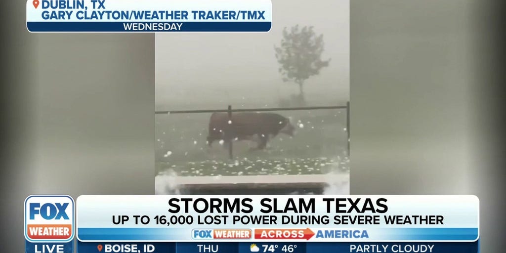 Hail the size of grapefruit, damaging winds in Texas Wednesday Latest Weather Clips FOX Weather