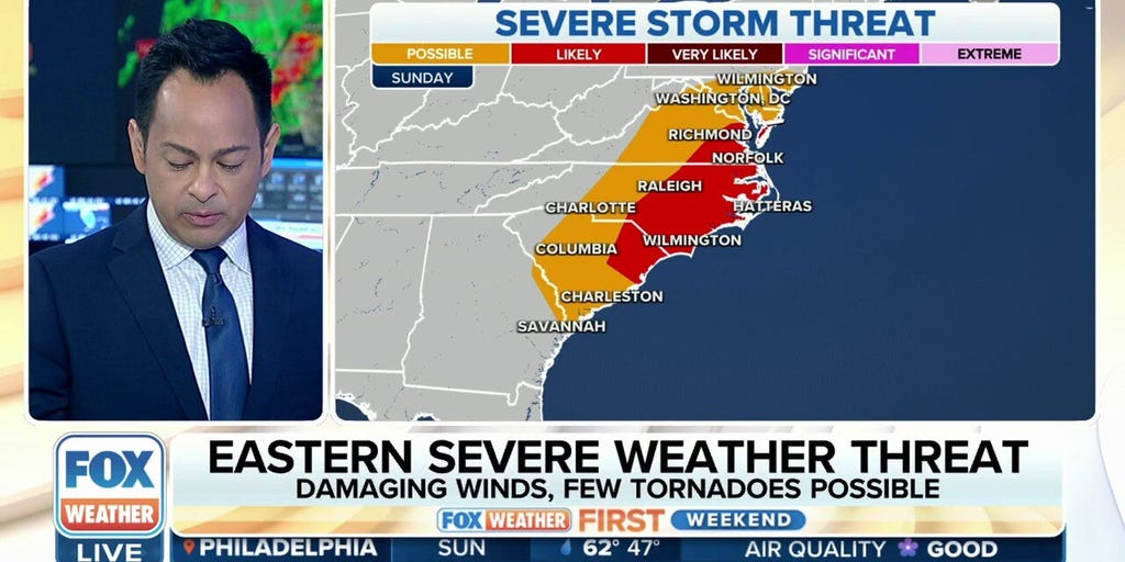 Severe Weather Threat Eyes Carolinas, Mid-Atlantic As Weekend Washout ...