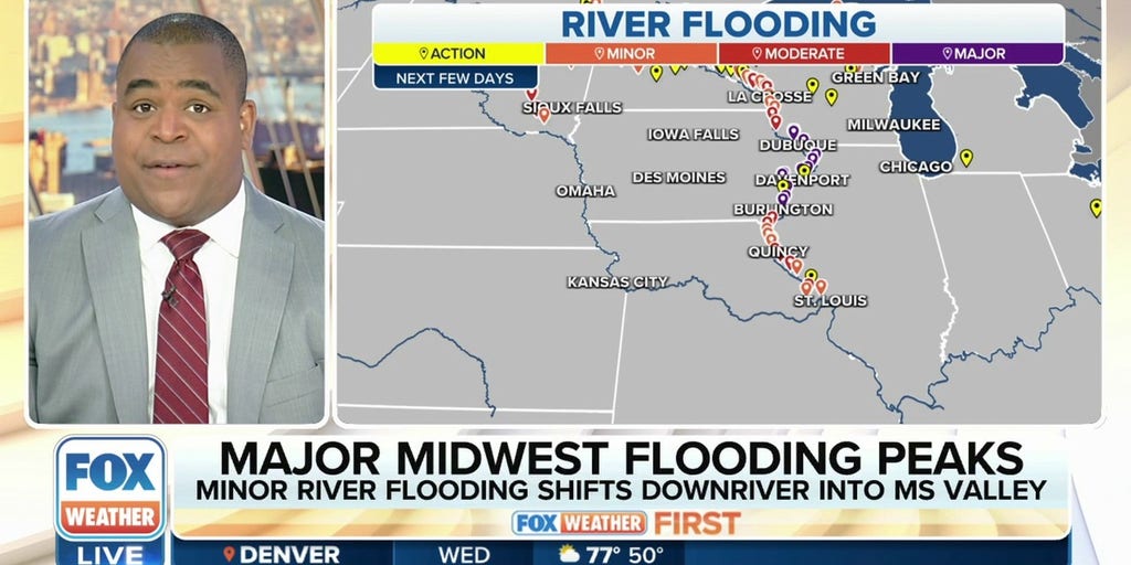 Snowmelt causes flooding concerns along rivers | Latest Weather Clips ...