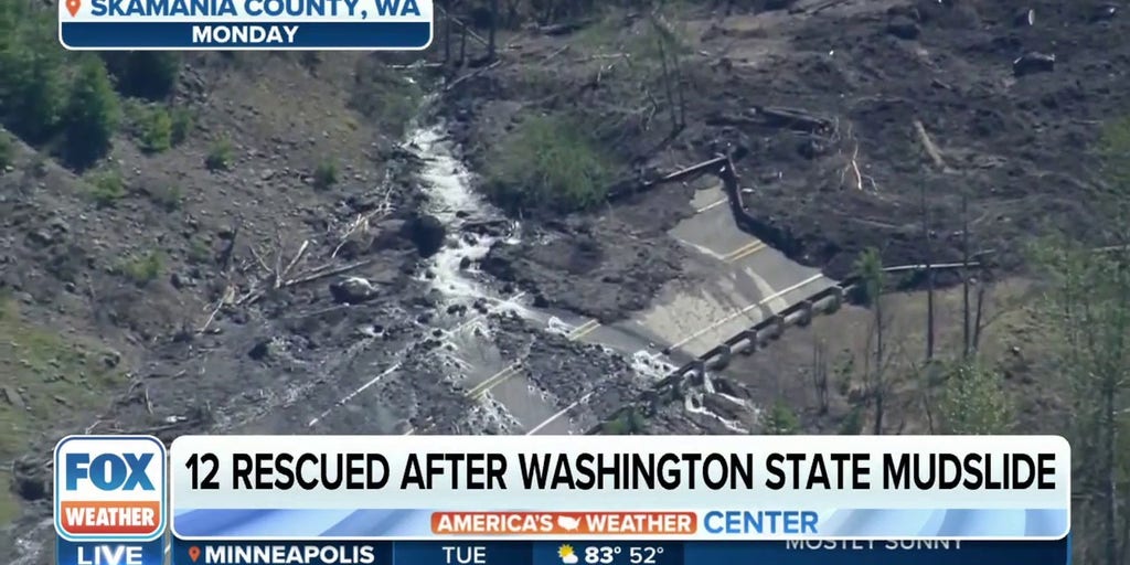 Mudslide Stranded Drivers As Road Washed Away Near Mount St. Helens ...