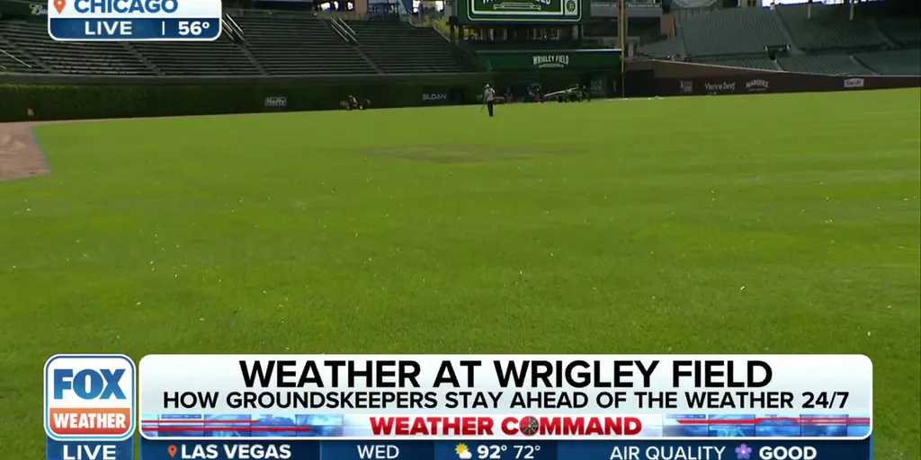 How groundskeepers at Wrigley Field stay ahead of the weather to keep