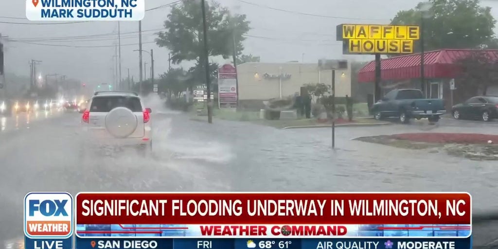 Significant flooding underway in Wilmington, NC from coastal low