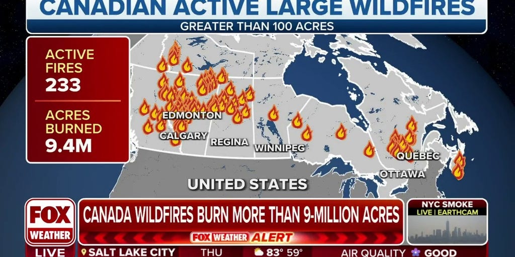 Canadian wildfires smoking out the U.S. Latest Weather Clips FOX