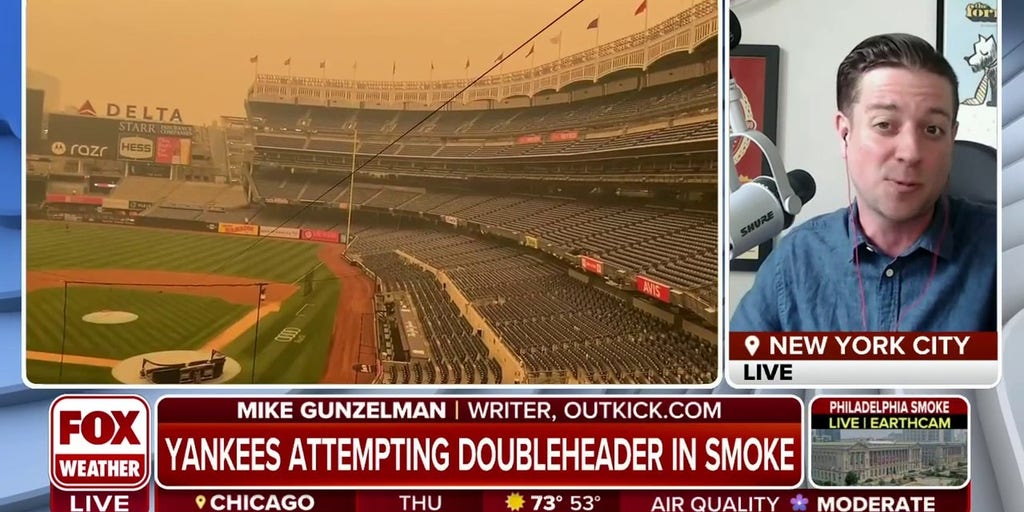 New York Yankees postponed game due to wildfire smoke