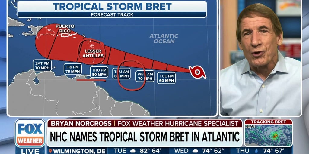 FOX Weather Hurricane Specialist Gives Update On Tropical Storm Bret ...