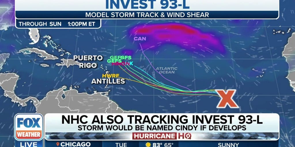 NHC monitoring Invest 93L for further development Latest Weather