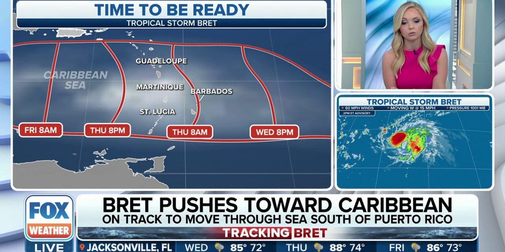 Tropical Storm Bret Continues On Path Toward Caribbean | Latest Weather ...